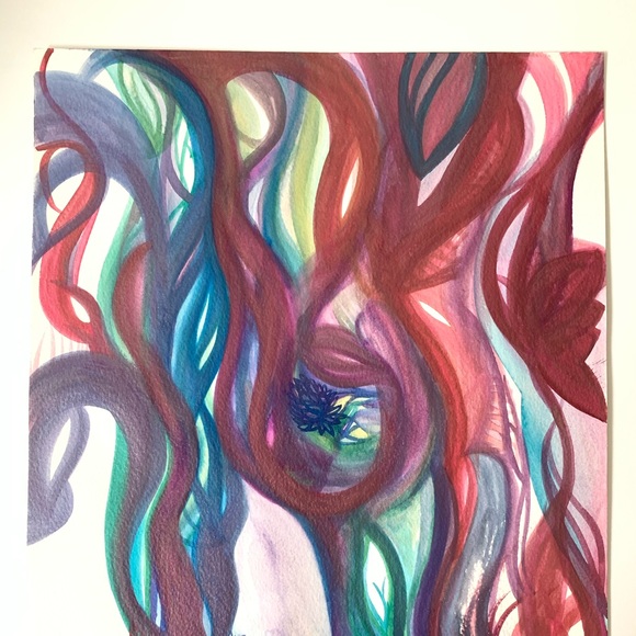 Lovely Star * Watercolor Abstract Painting - Picture 2 of 11